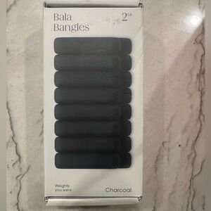 2 lb Bala Bangles Wearable Weights - charcoal color